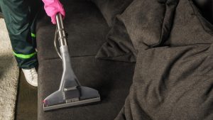 upholtery sofa cleaning with vacuum cleaner
