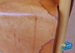 remove water stains form leather